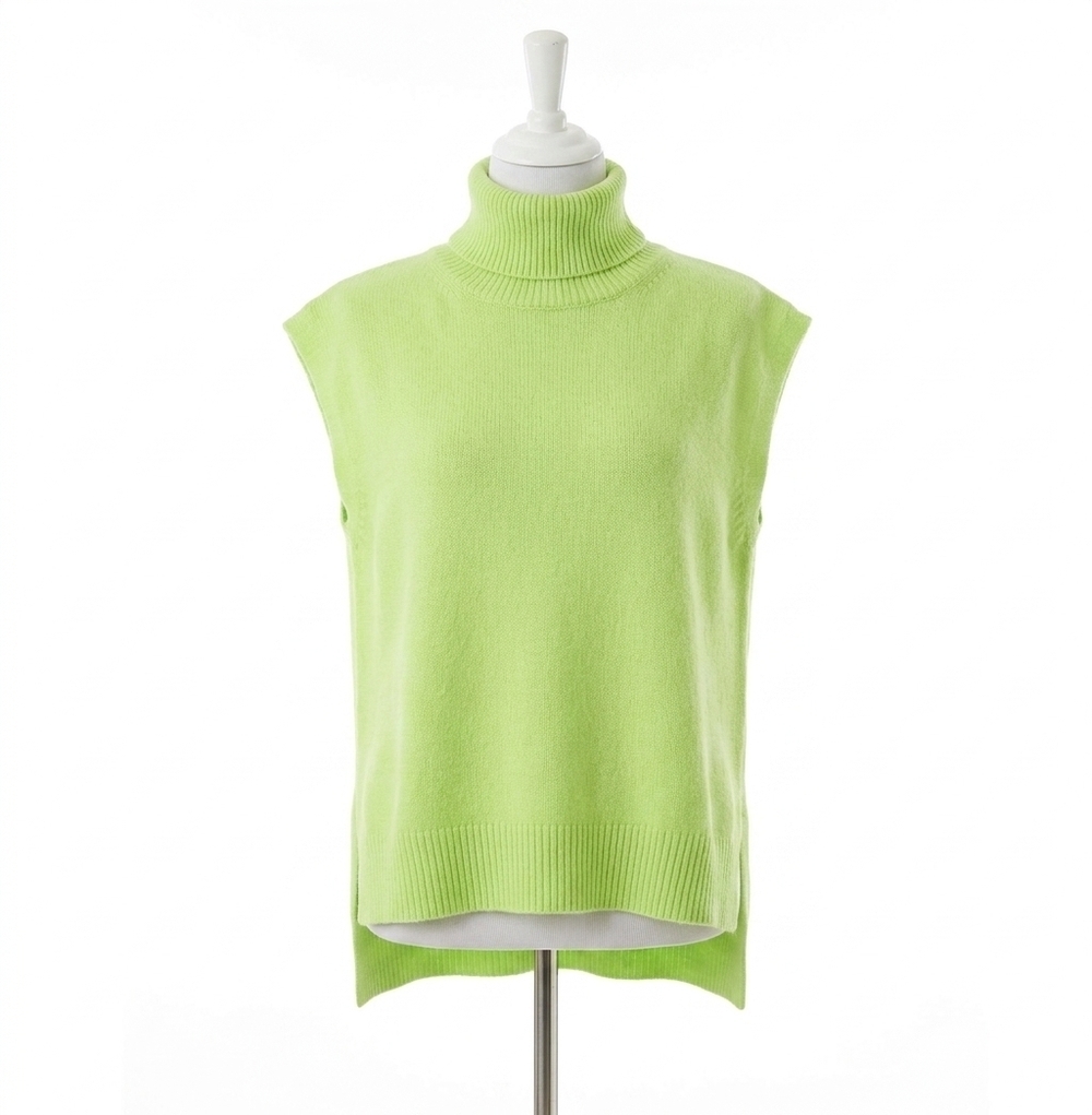 NEW KARLIE high society turtleneck knit top in citrine